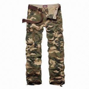 China Men's Camouflage Cargo Pants with Nice Design Have Eight Pockets on sale