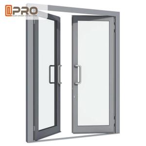 Quality Aluminium Double Glazed French Doors , Soundproof French Hinged Doors STEEL DOOR HINGE swing door hinge DOOR CONCEAL wholesale