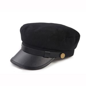 Quality Plain Military Peaked Cap / Short Brim Military Cap 56-60cm Size Eco Friendly wholesale
