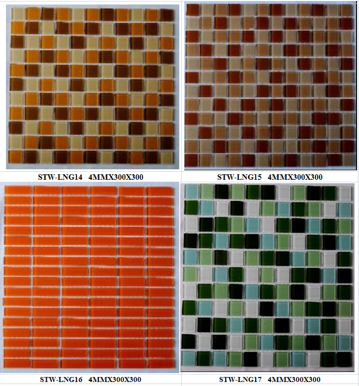 China 4mm thickness square shape pool glass mosaic swimming pool mosaic tiles on sale