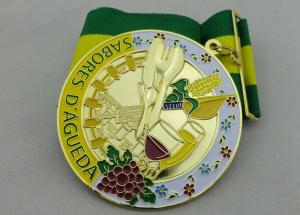 Quality 3D SABORES Ribbon Medals, Die Casting, High 3D and High Polishing for Souvenir Gift wholesale