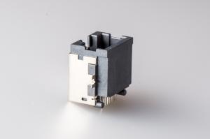 Quality One Port RJ45 Modular Jack Connector With Sinking Plate High 8.6 mm Brass Alloy Shield wholesale
