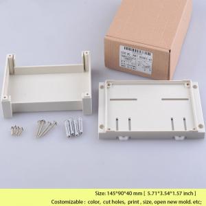 Quality PLC Din Rail Enclosure For Electronic Diy Switch Box Cable Junction Box 145*90*40 Mm wholesale