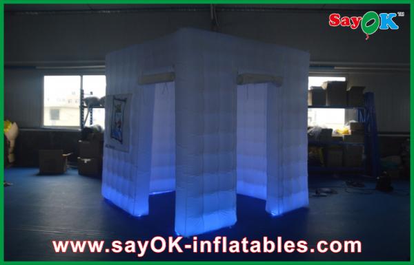 Cheap Inflatable Photo Booth Rental Digital Portable Inflatable Photo Booth , 2 Doors Big Photo Booth Shell for sale
