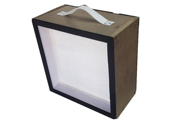 Quality Mini Pleated HV Glass Fiber ULPA Panel Air Filter Air Purifier With MDF Frame wholesale