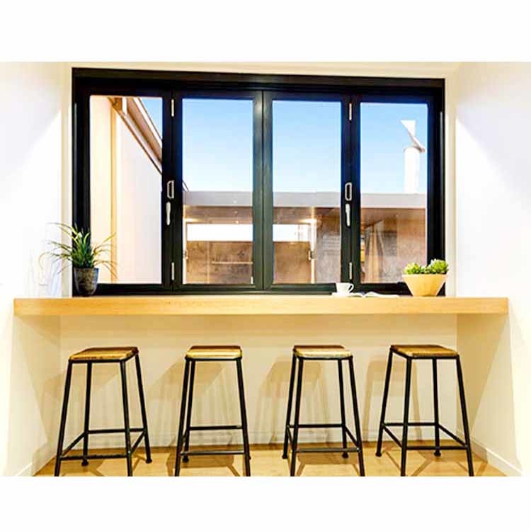 Quality Pantry Forested Glass Vertical Aluminium Bi Fold Window wholesale