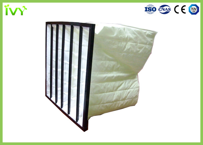 Quality Fine Particle Filtration Bag Air Filters Multi Pockets With ABS Plastic Frame wholesale