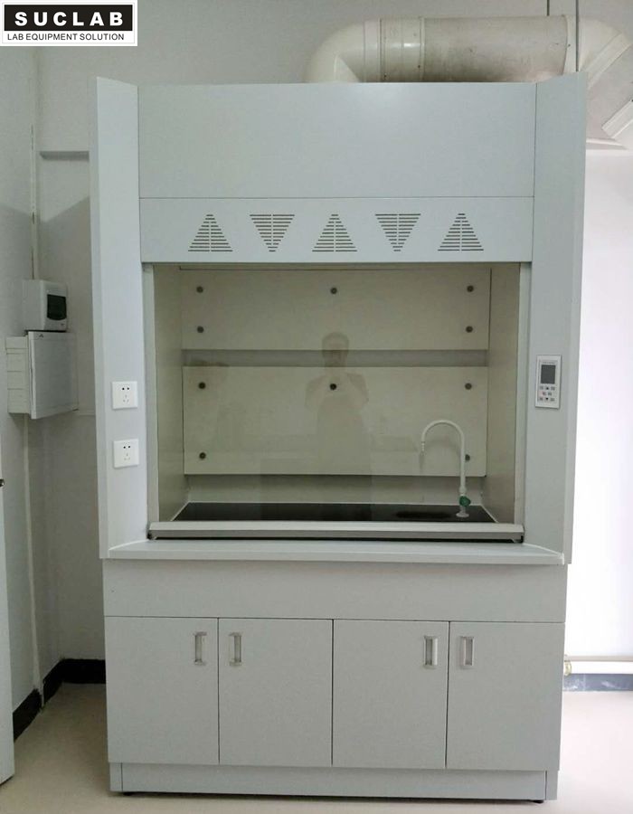 China Air Exhaust Walk In Fume Hood , Fume Hood Cabinet Physicochemical Countertop on sale