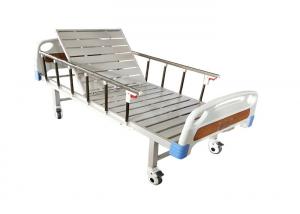 China Customized Color Single Crank Manual 250KG Hospital Semi Fowler Bed on sale