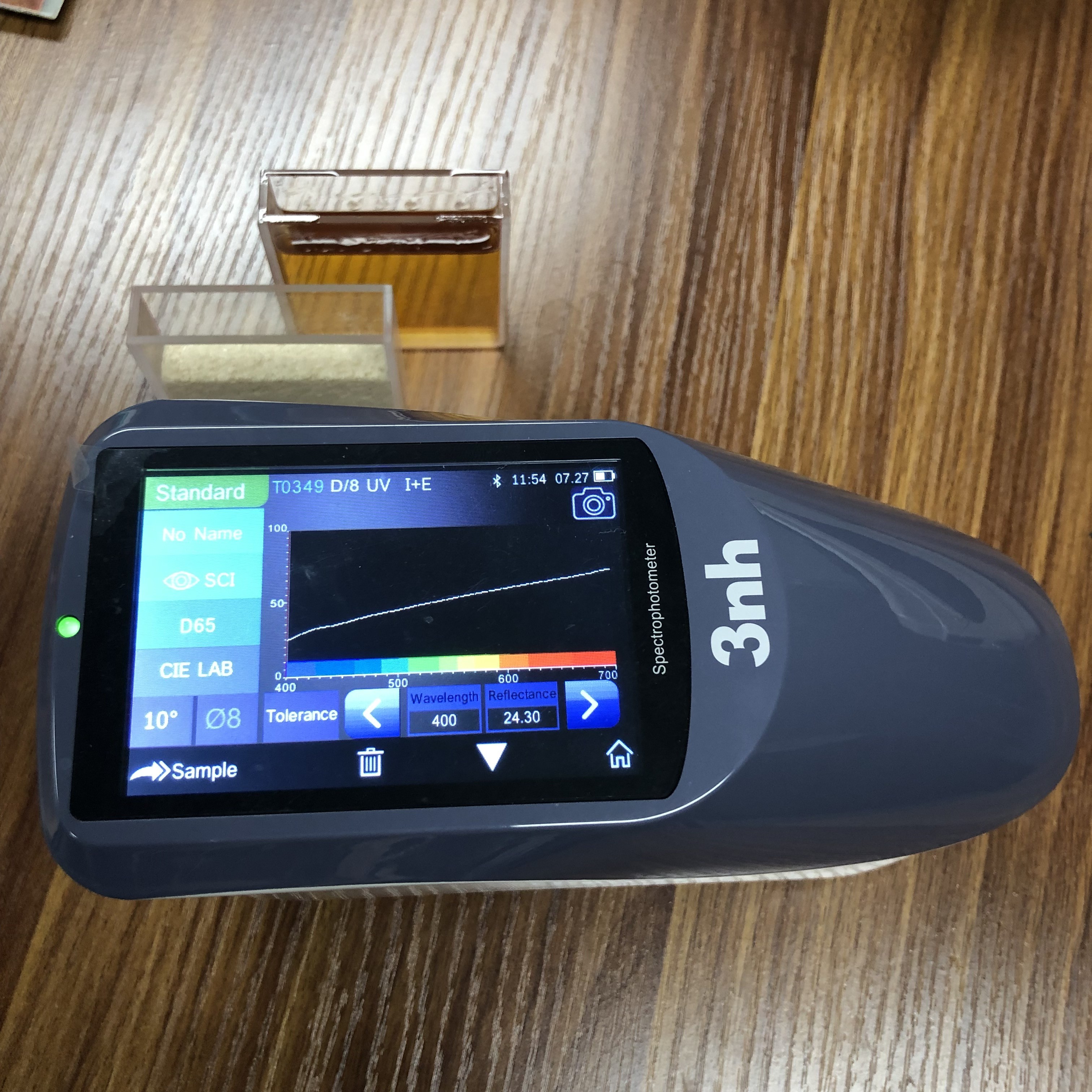 Quality CIE Lab 3nh Spectrophotometer Colorimeter , Color Difference Meter With 4mm Aperture YS3020 wholesale