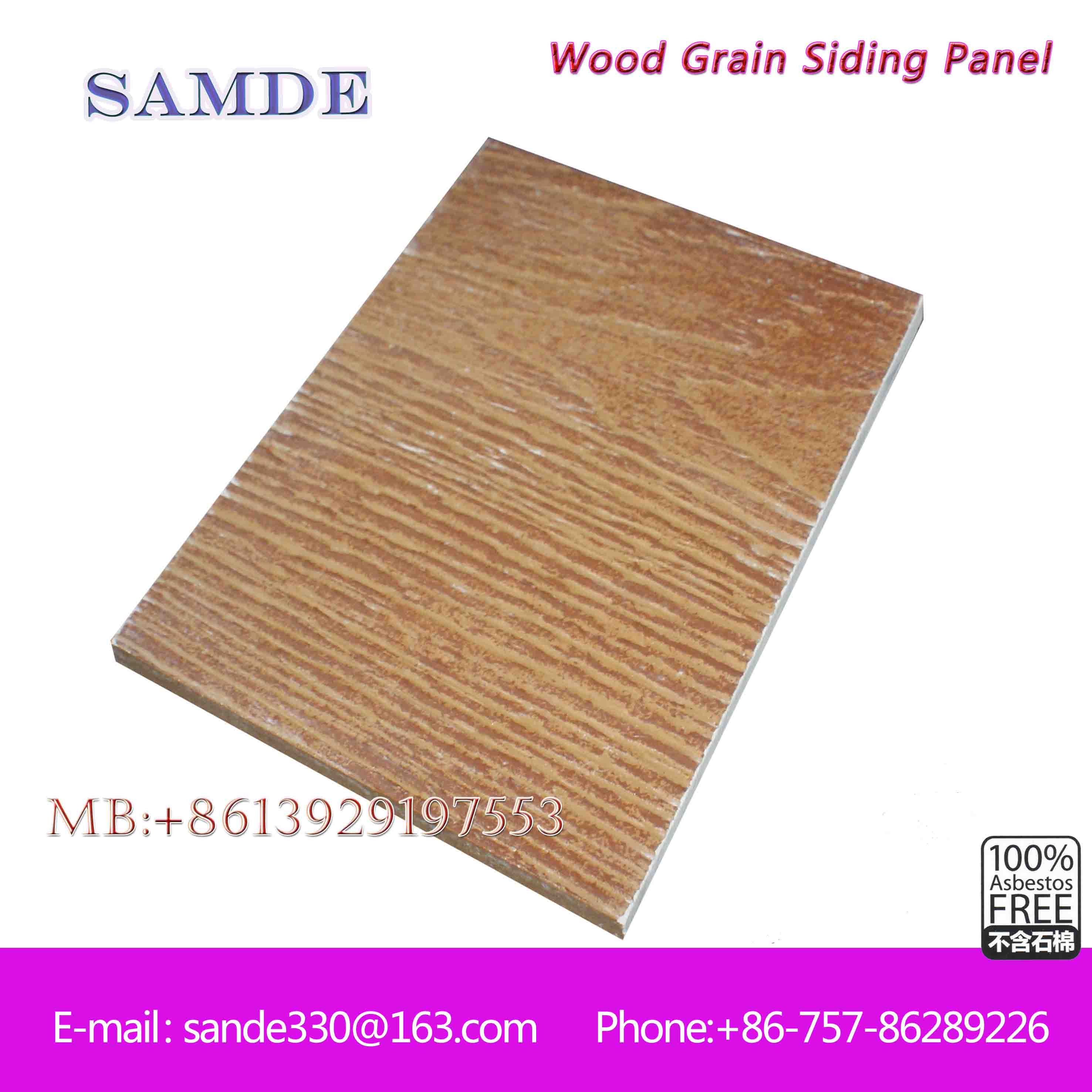 China Decorative facade fiber cement cladding board for villa exterior wall 3050*192*7.5/9mm on sale