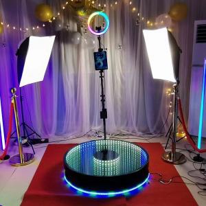 Quality New Adjustable Photobooth Party Hot selling RGB LED 360 Photo Booth wholesale