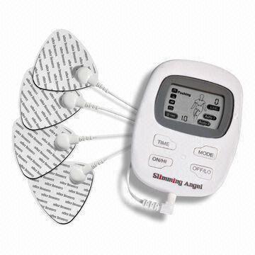 Quality Slimming Angel Electronic Muscle Stimulator with Four Pieces Gel Pads, Promotes Blood Circulation wholesale