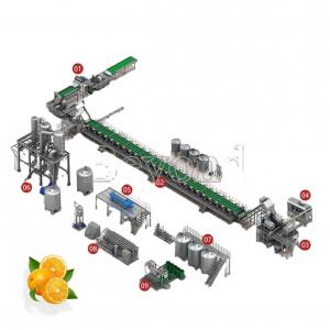 Quality Automatic Industrial Orange Processing Line Citrus Juice Machine SUS316 wholesale