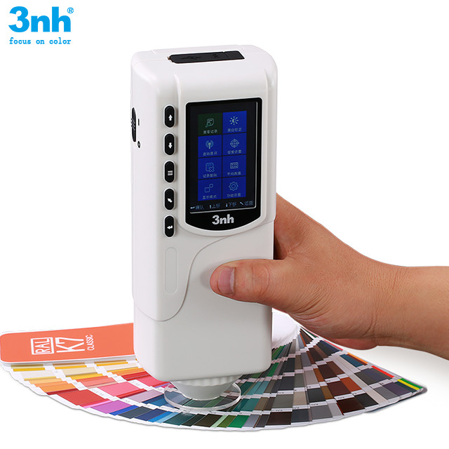 Quality Portable Color Difference Meter , 4mm Aperture Color Analyzer Colorimeter CIE LAB Delta E NR110 wholesale