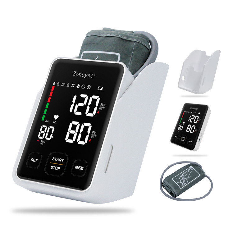 China CE FDA 2*120 Memory Electronic Digital Blood Pressure Meter With Storage Box Big Cuff Automatic Aneroid Sphygmomanometer on sale
