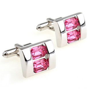 Buy cheap Pink Crystals Cuff Links from wholesalers