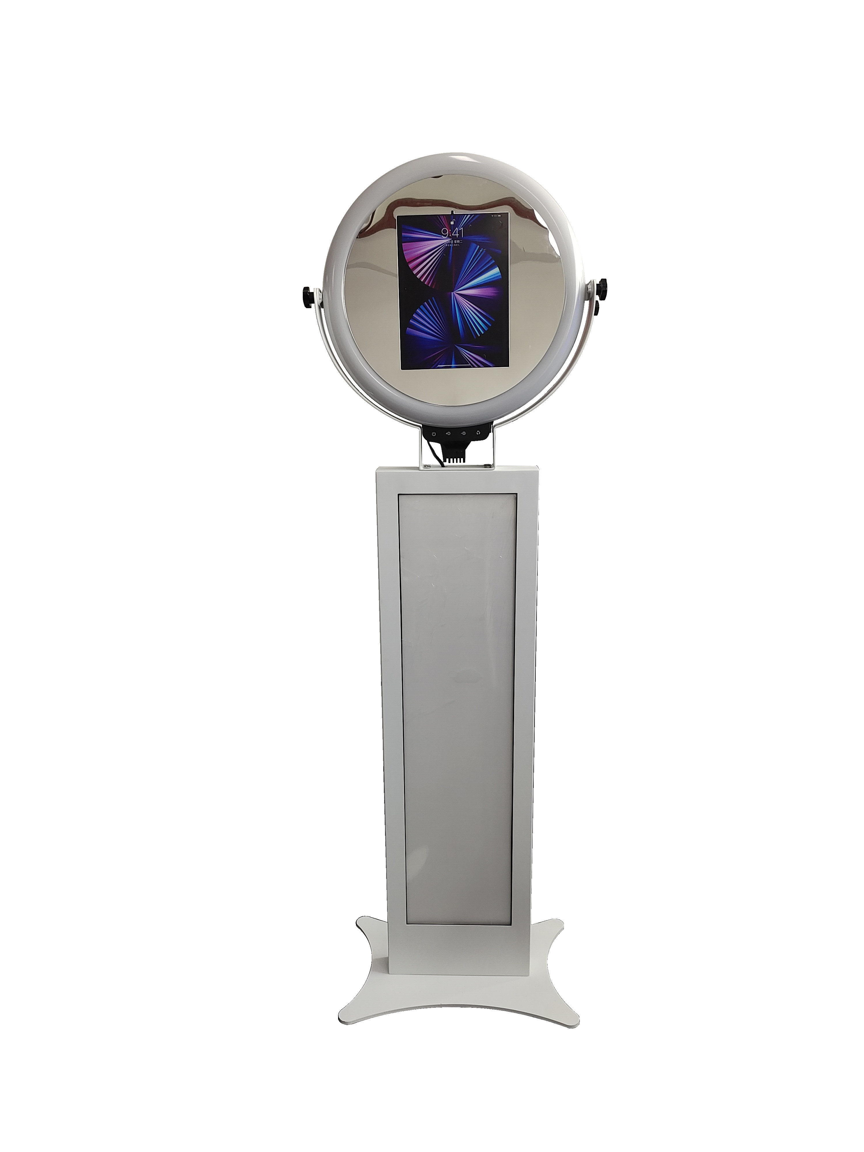 Quality IPad 360 Photo Booth Machine Slow Motion RGB LED Light Magic Selfie Mirror Booth wholesale