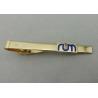 Buy cheap 15 mm Gold Plating Personalized Tie Bar , 1 Inch Custom Copper For Mens from wholesalers