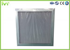 Quality H11 H12 H13 Deep Pleated Hepa Filter , Hepa Furnace Filter With Large Dust Holding Capacity wholesale
