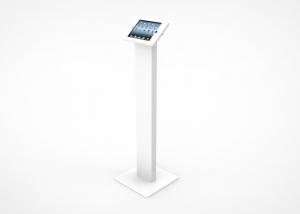 China Cold Rolled Steel Ipad Kiosk Stand Freestanding Holder Powder Coated Finish on sale