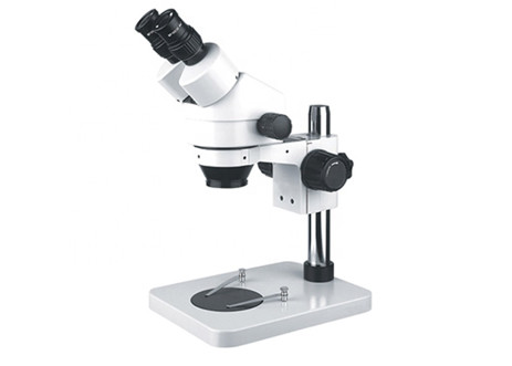 China 7-45X Binocular Zoom Stereo Microscope With LED Ring Light on sale