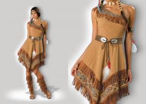China Native American Indian Custom Cosplay Costumes Carnival Party Cosplay Dresses on sale