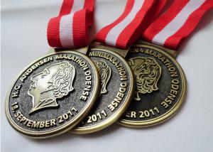 Quality Customized Antique Brass / Copper / Zinc Alloy Plating HC Andersen Marathon medal with Die Casting wholesale
