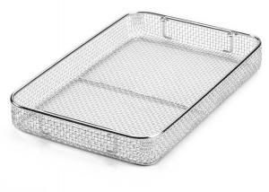 Quality Kitchen Cooking Stainless Steel Wire Mesh Basket 0.5mm Dia 304 / 316 Tasteless wholesale