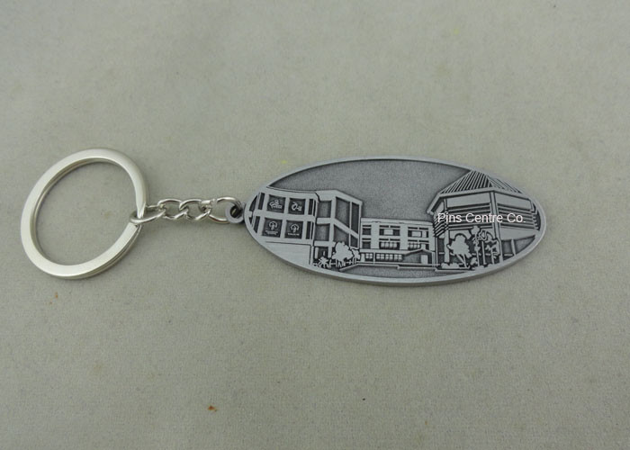 Quality OEM Die Casting Promotional Keychain , Personalized leather Key Ring wholesale