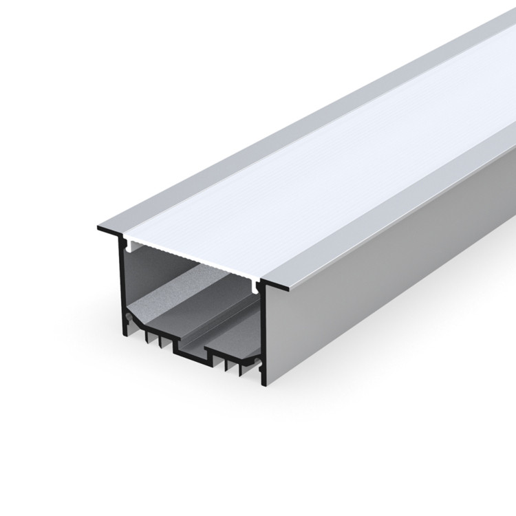 Quality Flexible Suspended LED Profile , OEM Aluminum Profile LED Strip Light Silver Color wholesale