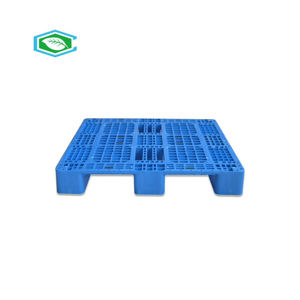 Quality 48x40 Reinforced Plastic Pallets Three Runners Bottom Virgin Polyethylene With Steel Tubes wholesale
