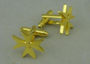 Quality Gold Plating Personalized Tie Bar Cufflink 22mm With Zinc Alloy wholesale