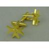 Buy cheap Gold Plating Personalized Tie Bar Cufflink 22mm With Zinc Alloy from wholesalers