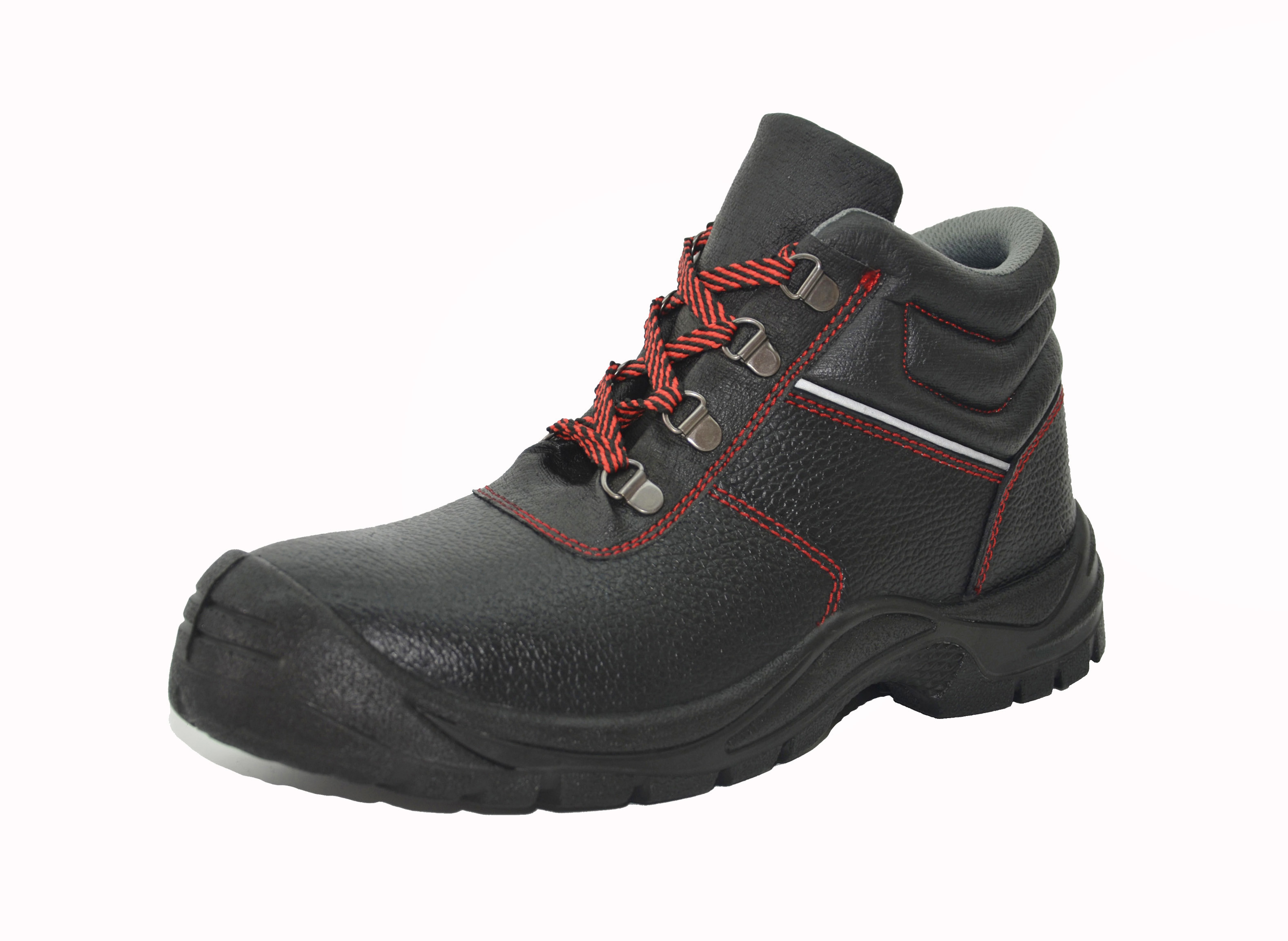 Impact - Proof Genuine Leather Work Shoes PU Outsole Acid And Alkali Resistance
