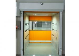 Quality PVC Rolling Shutter Door Cleanroom Air Shower Micro-electronics PLC Control System wholesale