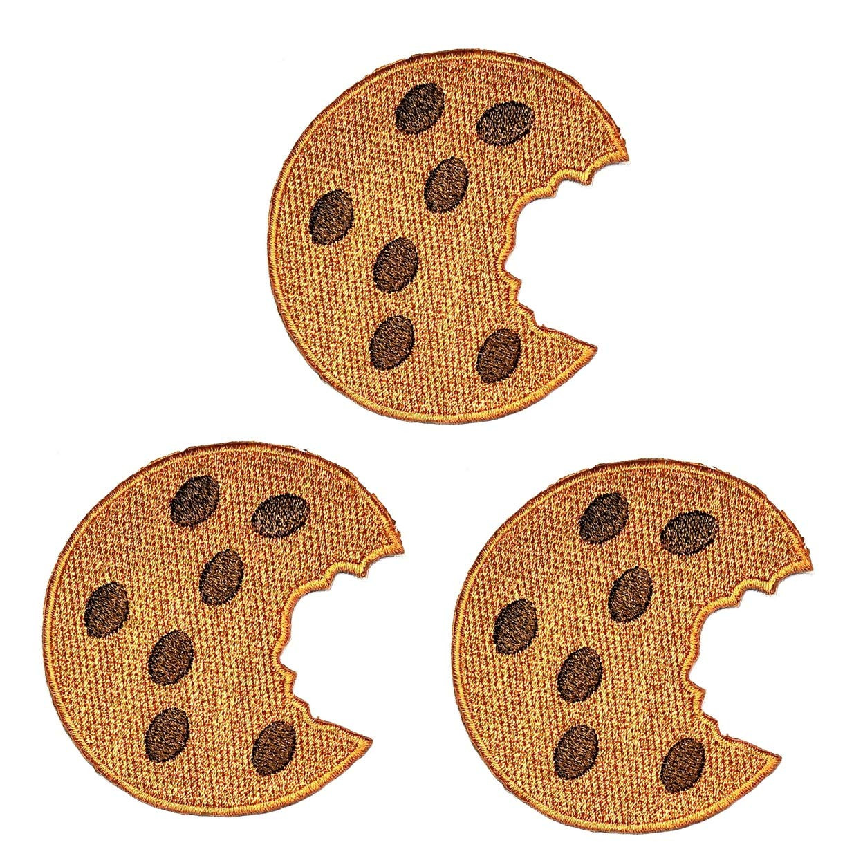 Quality Chocolate Cookie Clothing Iron Embroidered Patch Applique Iron On Sewing Accessories wholesale