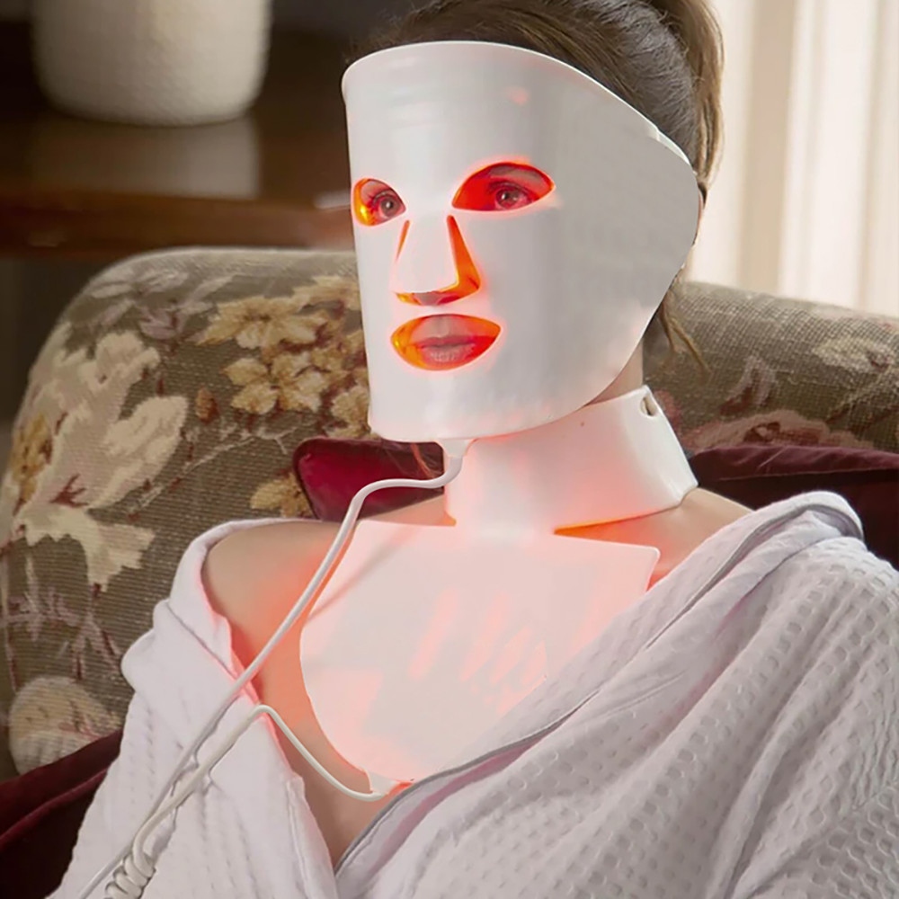 China 7 Colors Led Phototherapy Beauty Mask PDT Led Facial Machine Light Up Therapy Led Face Mask SPA Skin Care Tools on sale