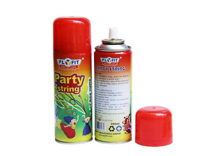 Quality Party / Wedding Silly String Spray Streamer , Red / Blue / Yellow Crazy String Spray wholesale