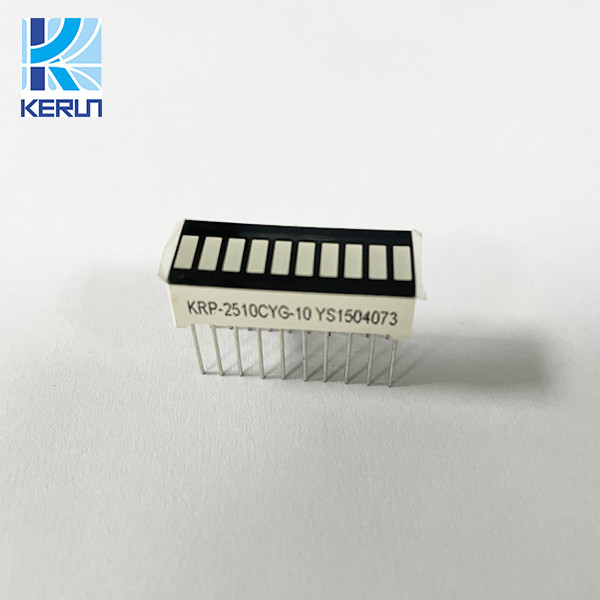 Quality Common Cathode 10 Segment LED Bar Graph Display 574nm RGB OEM ODM wholesale