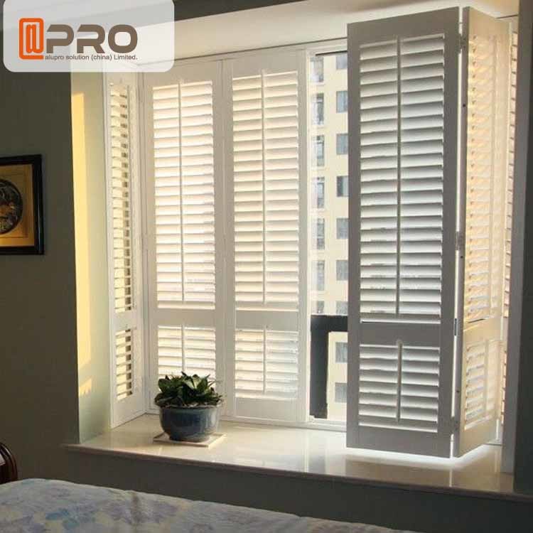 Buy cheap Aluminum Alloy Swing Plantation Shutters Environment - Friendly White Color from wholesalers