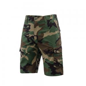 China Woven Military Men Tactical Short Pants OEM Waterproof Woodland Camo on sale