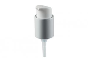 Quality Aluminum Silver Closure Cream Pump Dispenser 24/410 With Plastic Pp Material wholesale