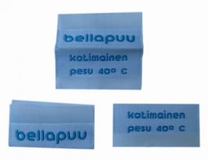 Quality Smooth Appearance Woven Garment Labels Custom Size  Heat Cut Border wholesale