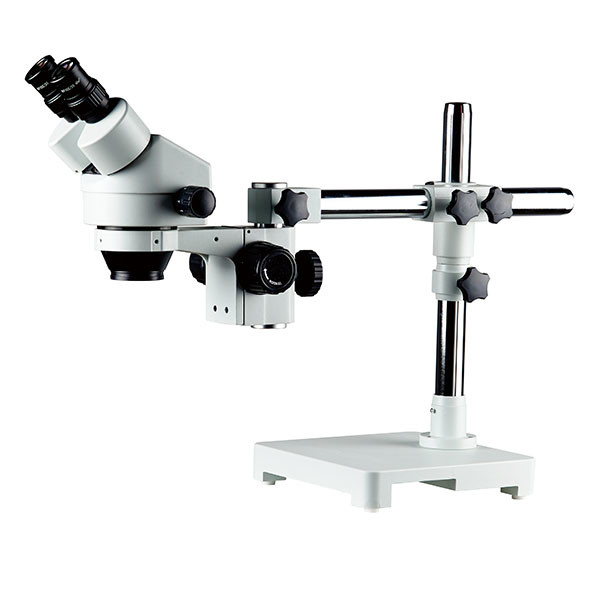 China Zoom microscope binocular head stereo microscope  φ32mm boom stand dissecting microscope zoom magnification on sale