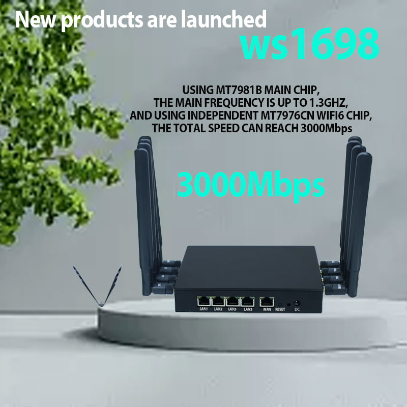 Gigabit Dual Band Wifi6 Router 5g Chipset MT7981B 12V DC Power 5g Lte Router