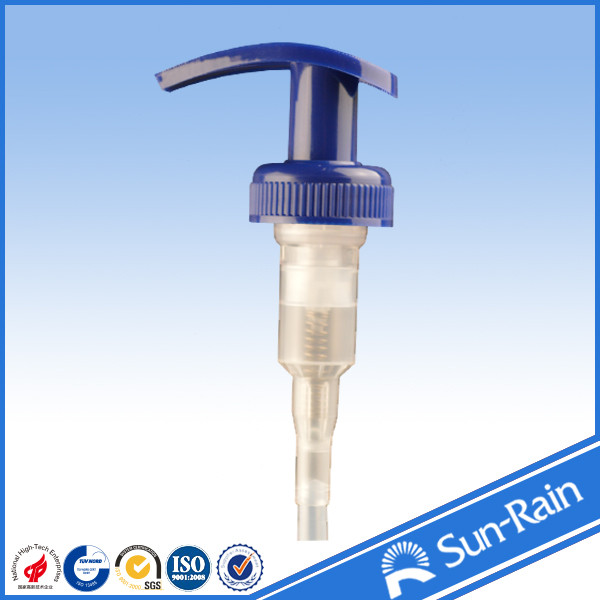 28/400 blue plastic soap dispenser  lotion pump for body lotion
