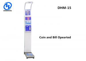 Quality Stainless Steel Coin Operated Medical height weight scales with BMI and printer wholesale