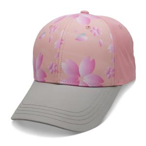 Quality Personalized Ladies Baseball Cap , Sublimation Flower Baseball Hat Breathable wholesale