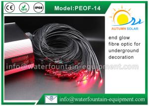 China Decorative Underwater Pool Lights End Glow Fiber Optic Cable With Black Cover on sale